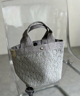 LBC with Life ミニョントートバッグ エルビーシー バッグ その他のバッグ グレー ブラック ホワイト