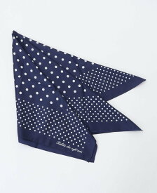 【SALE／40%OFF】TIARA 【Bilitis/ビリティス】ドットスカーフ ティアラ ファッション雑貨 スカーフ・バンダナ ネイビー ベージュ【送料無料】