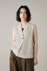 MARGARET HOWELL 5月上旬-下旬 FINE LINEN マーガレット・ハウエル トップス シャツ・ブラウス ベージュ ホワイト【送料無料】