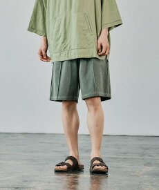 【SALE／58%OFF】BAYFLOW 【接触冷感・吸水速乾】クールタッチピグメントショーツ ベイフロー パンツ その他のパンツ カーキグリーン グレー ブラウン