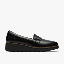 Clarks Sharon Pace クラークス シューズ・靴 ローファー ブラック【送料無料】