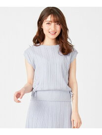 【SALE／50%OFF】Feroux 【洗える】クロシェニット トップス フェルゥ トップス ニット ブルー ホワイト ブラウン