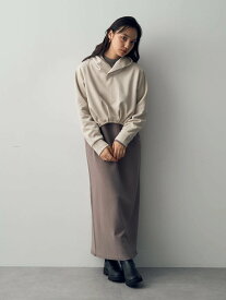 【SALE／50%OFF】YECCA VECCA 【2点SET】フーディーSETニットワンピース イェッカヴェッカ ワンピース・ドレス ワンピース ベージュ ブラウン【送料無料】