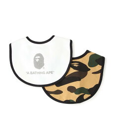 A BATHING APE 1ST CAMO YEL BIB GIFT SET ア ベイシング エイプ マタニティウェア・ベビー用品 ベビーギフト イエロー【送料無料】