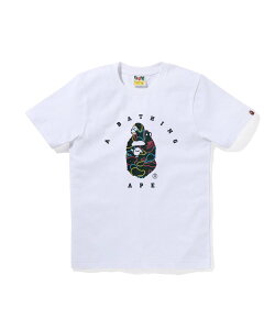 A BATHING APE NEON CAMO MILO ON APE HEAD TEE �A �x�C�V���O �G�C�v �g�b�v�X �J�b�g�\�[�ET�V���c �z���C�g�y���������z