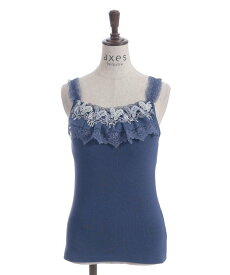 【SALE／40%OFF】axes femme カップ付き蝶々レースキャミ アクシーズファム トップス キャミソール ピンク