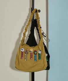 ear PAPILLONNER 《追加決定!人気コラボ》【PEZ(ペッツ)× ear】クロスショルダーバッグ イア パピヨネ バッグ ショルダーバッグ ブラック グレー ベージュ カーキグリーン【送料無料】