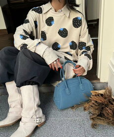 HOOK HOOK for girls 総柄スウェット トレンドプリント 韓国ストリート/原宿ガーリー アイモハ トップス スウェット・トレーナー ベージュ ピンク ネイビー【送料無料】