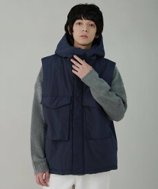 Audience 60/40クロス　Sorona Dupont 中綿 G8フライト WEP フードベスト カジュアル ジャケット・アウター その他のジャケット・アウター ネイビー ブラック ブラウン【送料無料】