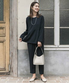 URBAN RESEARCH DOORS ペプラムトップスセットアップ アーバンリサーチドアーズ スーツ・フォーマル セットアップスーツ ネイビー ブラック【送料無料】