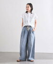 《WEB限定追加3》イージーデニムワイドパンツ