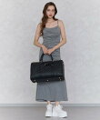 カップ付ドレープキャミワンピース