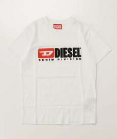 【SALE／50%OFF】DIESEL DIESEL ディーゼル ブランドロゴ半袖Tシャツカットソー Kids シフォン トップス カットソー・Tシャツ ホワイト【送料無料】