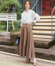ラッシュフレアスカート【はっ水・接触冷感・ストレッチ・後ろウエストゴム】