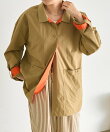 ポロ襟配色シャツ【SUM1 STYLE】