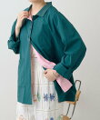 ポロ襟配色シャツ【SUM1 STYLE】