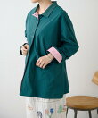 ポロ襟配色シャツ【SUM1 STYLE】