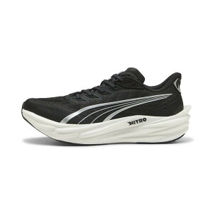 PUMA �����Y �f�B���B�G�C�g �j�g�� 4 ���C�h �����j���O�V���[�Y Deviate NITRO 4 WIDE �v�[�} �V���[�Y�E�C �X�j�[�J�[ �u���b�N�y���������z