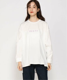 【SALE／30%OFF】RUSTY RUSTY/(W)ナガソデ UVTシャツ オーシャンパシフィック トップス カットソー・Tシャツ ピンク グリーン ブルー ブラック ベージュ ホワイト