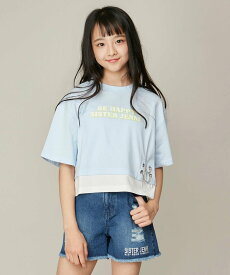 SISTER JENNI チェーン付きショート丈Tシャツ ジェニィオンラインショップ トップス カットソー・Tシャツ ブルー ブラック グリーン