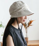 【SALE／46%OFF】aroco 接触冷感クロッシェハット レディース 帽子 キャスケット つば広 深め 遮光 100% …
