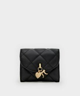 CHARLES & KEITH Arrietty アリエッティ キルトボウハートチャーム カバーフラップウォレット チャールズ…