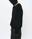 NOCTO ARCHIVE/ノクト アーカイブ Elbow Patch Henley Neck Knit
