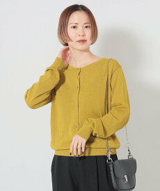 BEAMS HEART WOMEN BEAMS HEART / ベーシック クルーネック カーディガン ビームス ハート トップス カーディガン ブルー ホワイト ブラック オレンジ イエロー【送料無料】