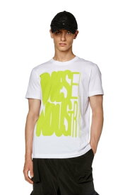 【SALE／30%OFF】DIESEL メンズ Tシャツ プリント ディーゼル トップス カットソー・Tシャツ ホワイト ブラック【送料無料】