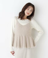 NATURAL BEAUTY BASIC フィルムシャギービスチェセット ナチュラルビューティベーシック トップス ニット…