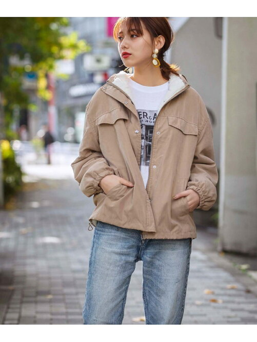 Geera リバーシブルボアマウンテンパーカー Rakuten Fashion 楽天ファッション 旧楽天ブランドアベニュー Ae17