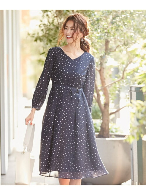 組曲 洗える マーガレットフラワードットプリントワンピース Rakuten Fashion 楽天ファッション 旧楽天ブランドアベニュー Am27