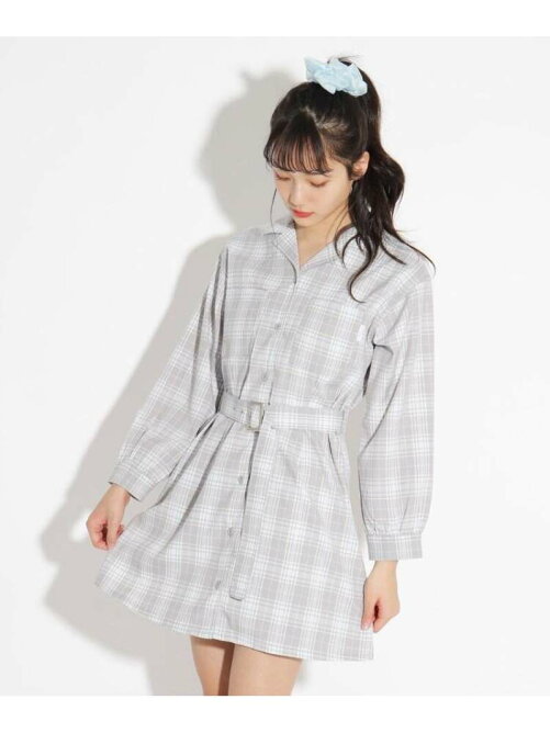 Pink Latte ニコラ掲載 開襟シャツワンピース シュシュセット Rakuten Fashion 楽天ファッション 旧楽天ブランドアベニュー Ce47