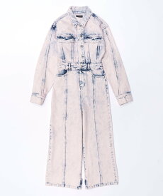 MAISON SPECIAL Denim Jumpsuit メゾンスペシャル オールインワン・オーバーオール オールインワン・つなぎ ホワイト ブルー ピンク【送料無料】