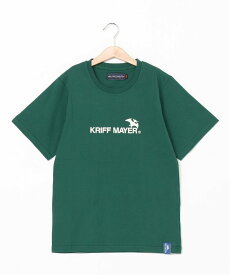 KRIFF MAYER (K)涼TOUCHプリントT(進化) クリフメイヤー トップス カットソー・Tシャツ グリーン ネイビー ホワイト イエロー