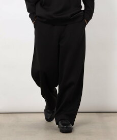 COMME CA ISM ダンボールニット イージーバレルパンツ コムサイズム パンツ その他のパンツ ブラック【送料無料】