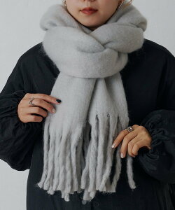 COLONY 2139 無地フェイクウールマフラー コロニー トゥーワンスリーナイン ファッション雑貨 マフラー・ストール・ネックウォーマー ブラウン ホワイト ブラック グレー