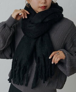 COLONY 2139 無地フェイクウールマフラー コロニー トゥーワンスリーナイン ファッション雑貨 マフラー・ストール・ネックウォーマー ブラウン ホワイト ブラック グレー