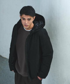 UNITED ARROWS green label relaxing T/W フード ダウン ブルゾン ユナイテッドアローズ グリーンレーベルリラクシング ジャケット・アウター ダウンジャケット・ダウンベスト ネイビー ブラック グレー【送料無料】