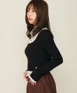 【人気カラー再入荷】レイヤードケーブルニット