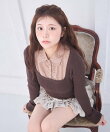 【人気カラー再入荷】レイヤードケーブルニット
