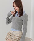 【人気カラー再入荷】レイヤードケーブルニット