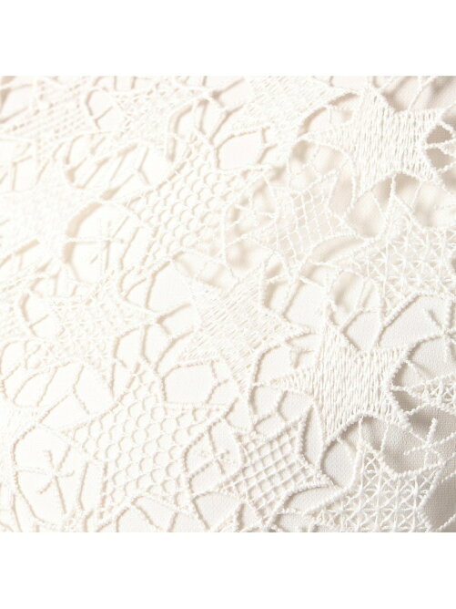 Rose Tiara ファー付き星レース切替えブラウス Rakuten Fashion
