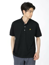 【SALE／50%OFF】TAKA-Q ライル&スコット/LYLE&SCOTT ブライトストライプ 鹿の子 半袖ポロ タカキュー トップス ポロシャツ ブラック ベージュ ネイビー