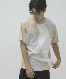 【SALE／50%OFF】NANO universe LB.04/切替柄Tシャツ 半袖 ナノユニバース トップス カットソー・Tシャツ