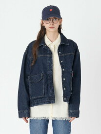 【SALE／70%OFF】Levi's WELLTHREAD(R) BELLOS トラッカージャケット ダークインディゴ MY GARDEN リーバイス ジャケット・アウター デニムジャケット【送料無料】