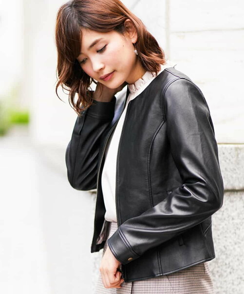 A V V ノーカラーライダースジャケット Web限定サイズ Rakuten