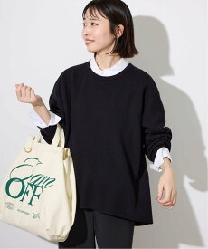 SLOBE IENA 《セットアップ対応可/追加》ウォッシャブルスムース クルーネックプルオーバー スローブ イエナ トップス ニット ブラック ブラウン ベージュ ピンク【送料無料】