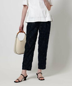 【SALE／80%OFF】UNITED ARROWS ペイズリー カットジャガード テーパードパンツ ユナイテッドアローズ アウトレット パンツ その他のパンツ ネイビー【送料無料】