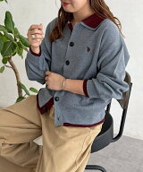CPCM 【U.S. POLO ASSN. 】フェイクレイヤードニットシャツ シーピーシーエム トップス カーディガン ブ…